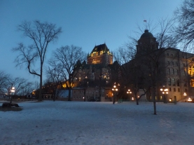 Chateau Frontenac at twilight